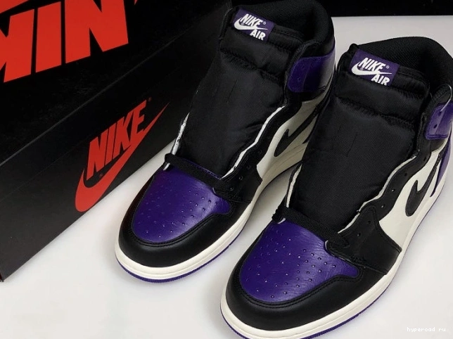 Air Jordan Purple Court 1 555088-501 0706